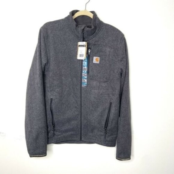 Carhartt Jackets & Coats New Carhartt Mens Dalton Full Zip Fleece Jacket Size Small Gray